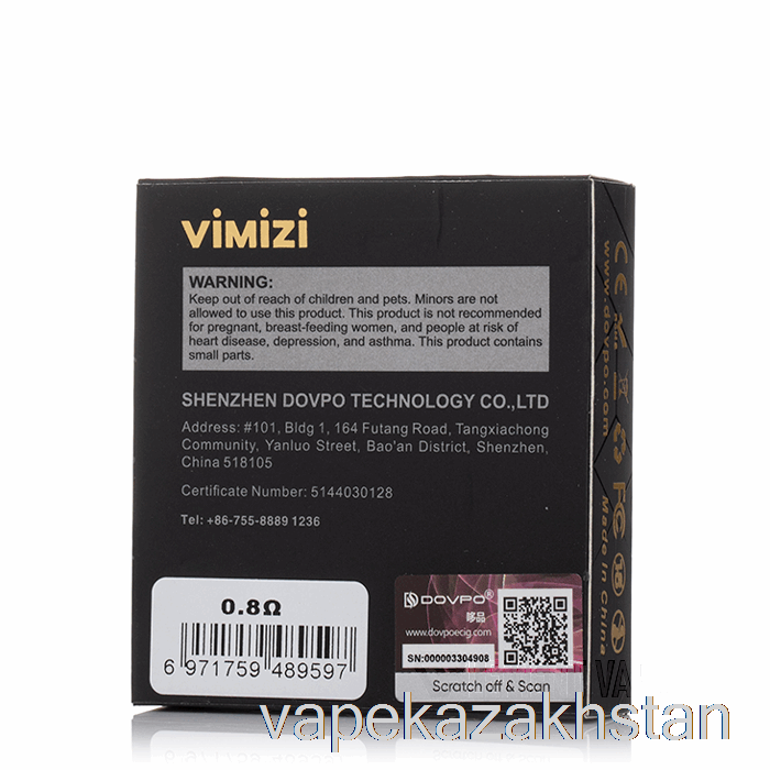 Vape Kazakhstan Dovpo VIMIZI Replacement Pods 0.8ohm Pods